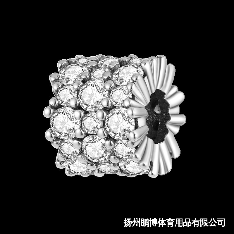 Original Breloque Charms 925 Silver Fizzy CZ zirconia Charm Beads Fit Pandora during Bracelet Original Bracelet