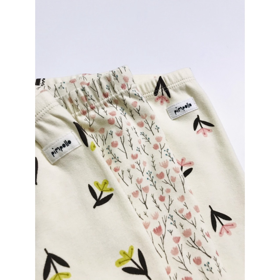 Quần legging hoa Pimpollo xuất Hàn xịn cho bé. HA0818 (3 màu)