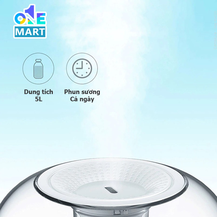 Máy phun sương tạo ẩm Deerma F325 dung tích 5L màng lọc nano cấp ẩm dưỡng da tối ưu phun sương 24/24