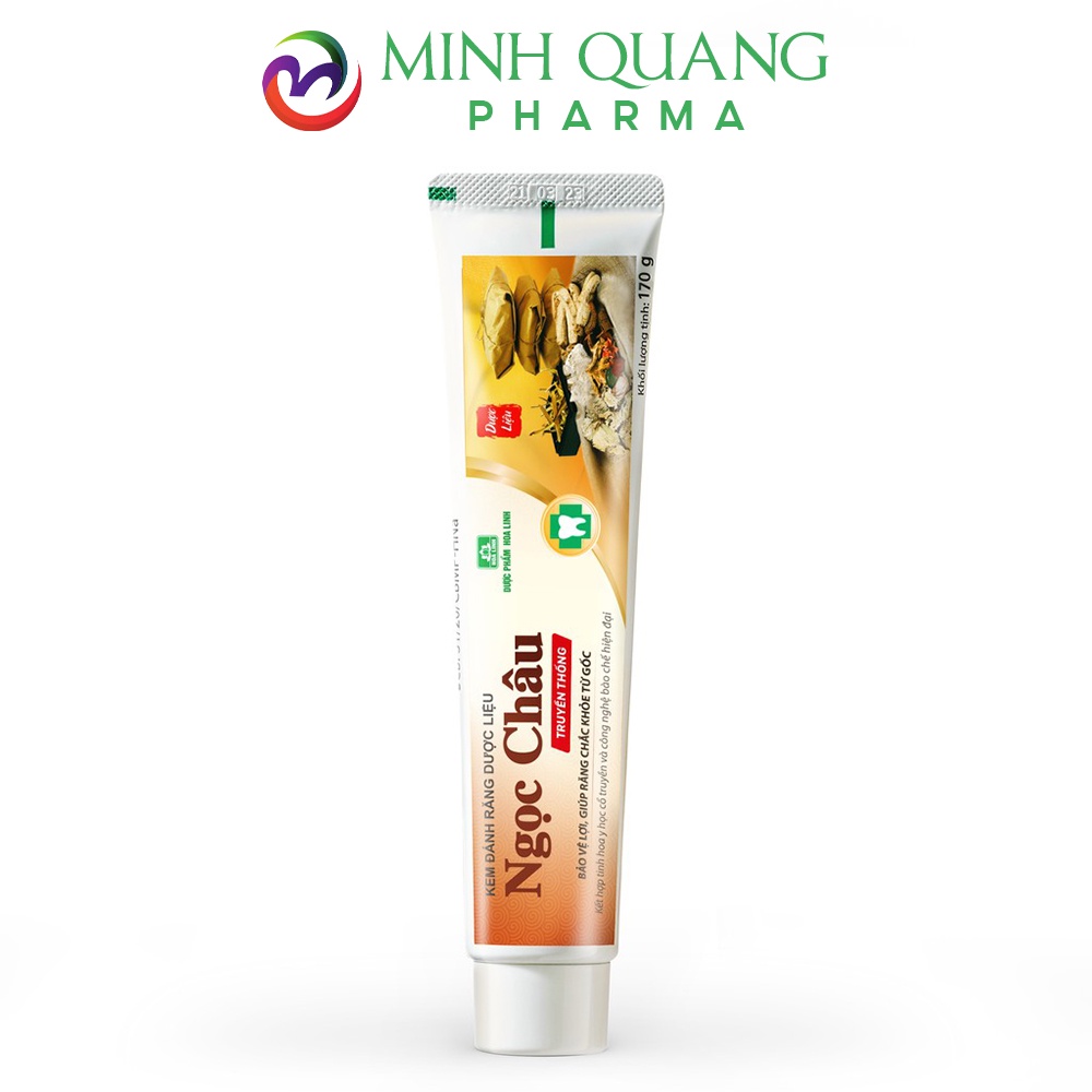 Kem đánh răng dược liệu NGỌC CHÂU ngừa sâu răng, giúp răng trắng sáng 125g