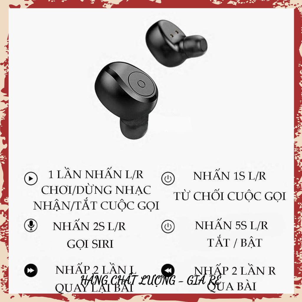 Tai nghe Bluetooth Không Dây Nhét Tai Kiêm Sạc Dự Phòng Amoi S11 TWS Nâng Cấp Hơn i7, i9, i12, F9, F9 Pro aresshop