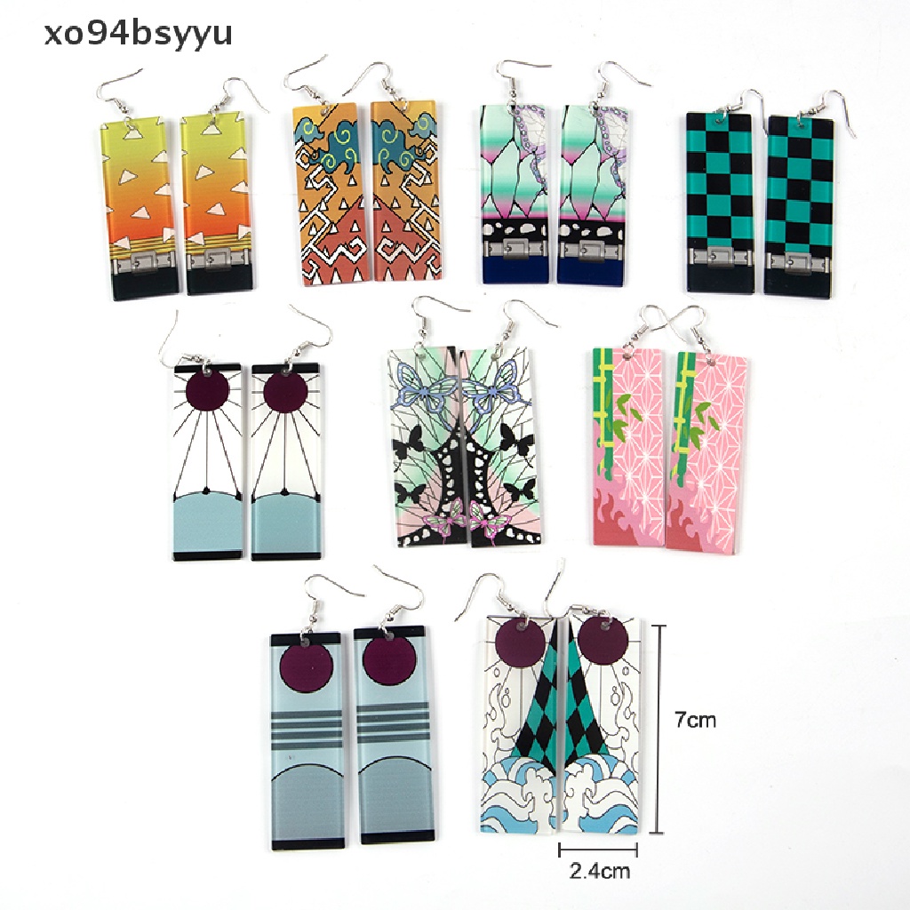 Khuyên Tai Dáng Tròn xo94bsyyu Bằng Acrylic Phong Cách Anime Cho Nữ