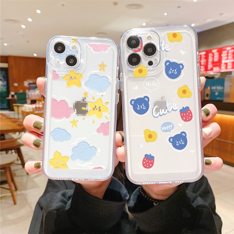 Suntaiho Ốp điện thoại tpu trong suốt cho iPhone 13 11 Pro 13 12 Pro Max XS Max X XR 7 8 Plus