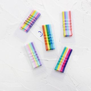 Vỉ 10 ghim tóc màu sắc Lollipop