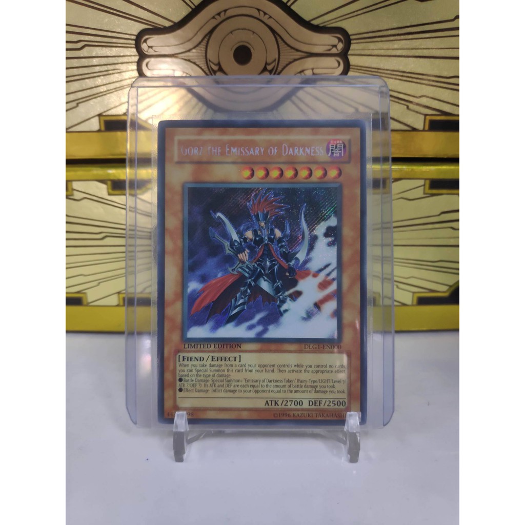 [ Dưa Hấu Yugioh ] Lá bài thẻ bài Gorz the Emissary of Darkness - Secret Rare - Tặng bọc bài nhựa bảo quản