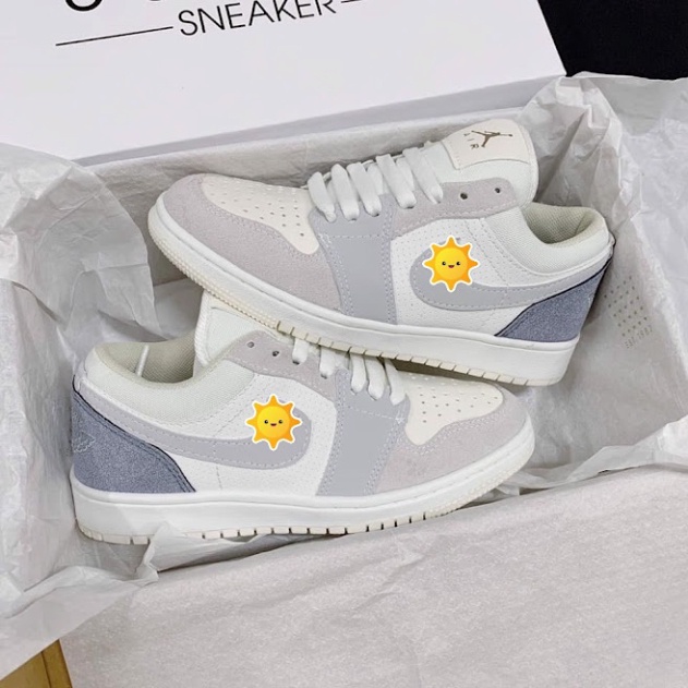 Giày 𝐍𝐢𝐤𝐞 𝗷𝗼𝗿𝗱𝗮𝗻 𝟭 Xanh Parí Cổ Thấp- Giày Sneaker Nam Nữ Thể Thao Cổ Thấp Thời Trang Cao Cấp