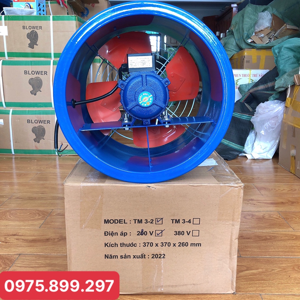 Quạt hút tròn - Quạt hướng trục - Sải Cánh 300 . Tốc Độ Vòng 2800 Vòng/ Phút . Tua Nhanh