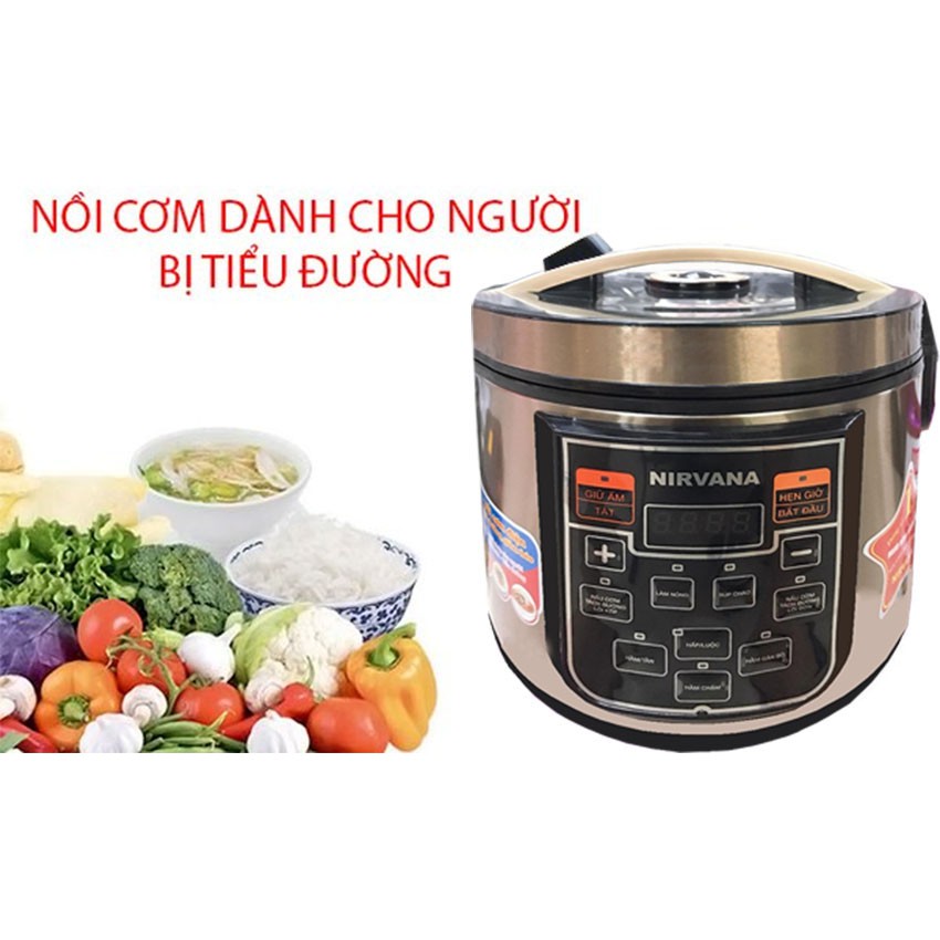 Nồi Cơm Điện Tách Đường - Nồi Cơm Điện Tử Tách Đường Menu Tiếng Việt-Bảo Hành 12t