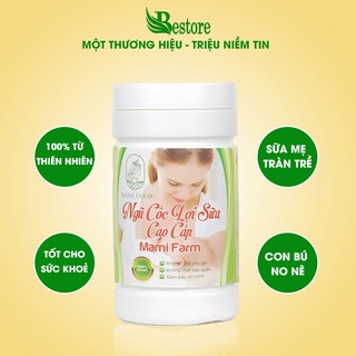 Ngũ Cốc Lợi Sữa Cao Cấp Mami Farm Xóa Tan Nỗi Lo Thiếu Sữa Hiệu Quả Đặc Biệt Giúp Sữa Mẹ Về Ướt Áo [Hộp 500g]