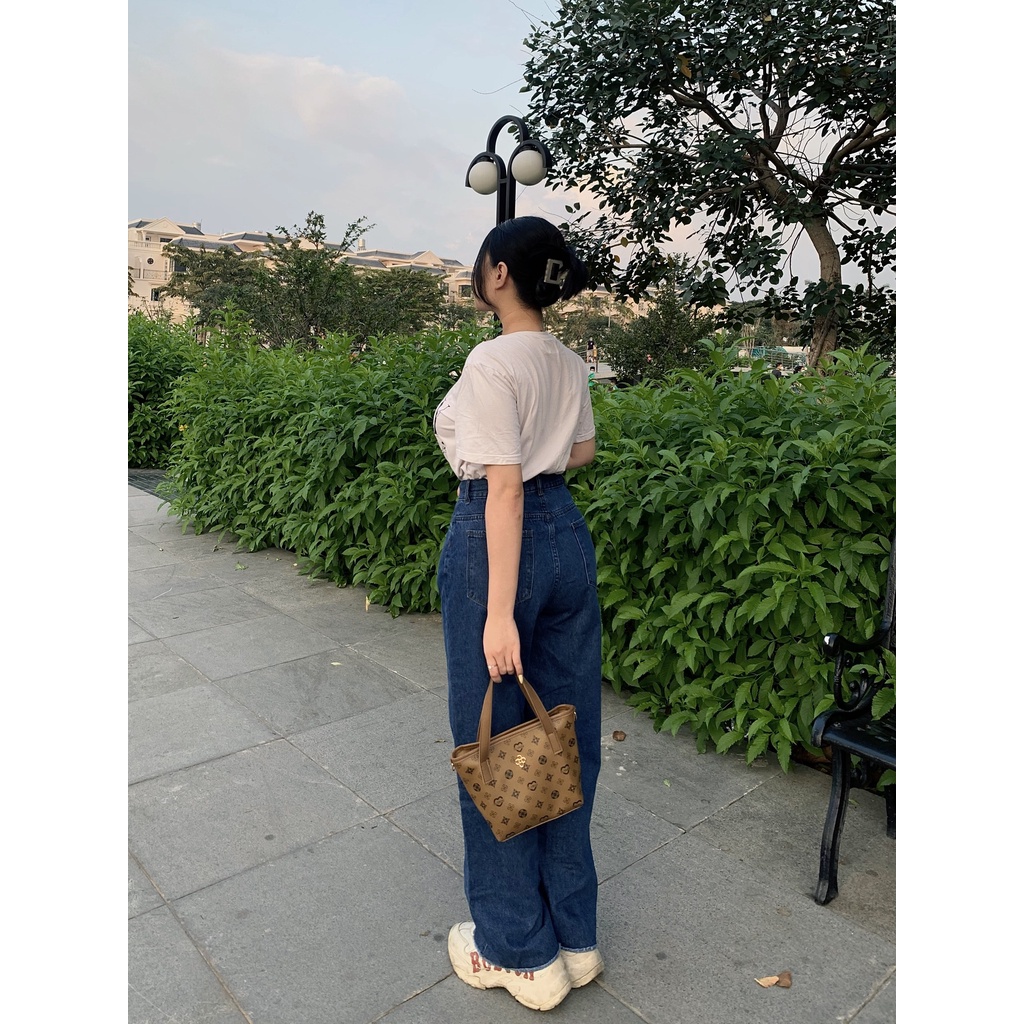 ( Quần BigSize 30-35) Quần Ống Suông Tua Lai Xanh Đậm, Không Co Giãn | BigBuy360 - bigbuy360.vn