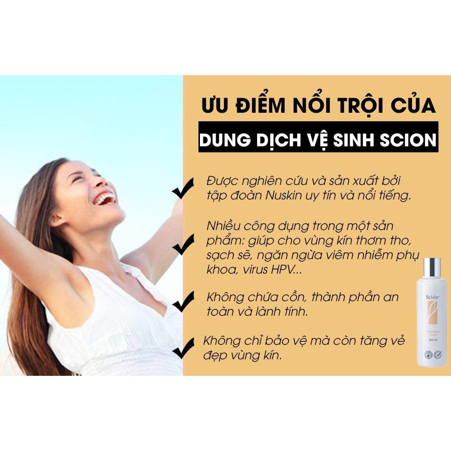 Dung dịch vệ sinh phụ nữ Scion Feminine Wash Nuskin 200ml