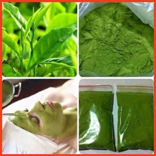 Đắp mặt bột trà xanh nguyên chất 100%