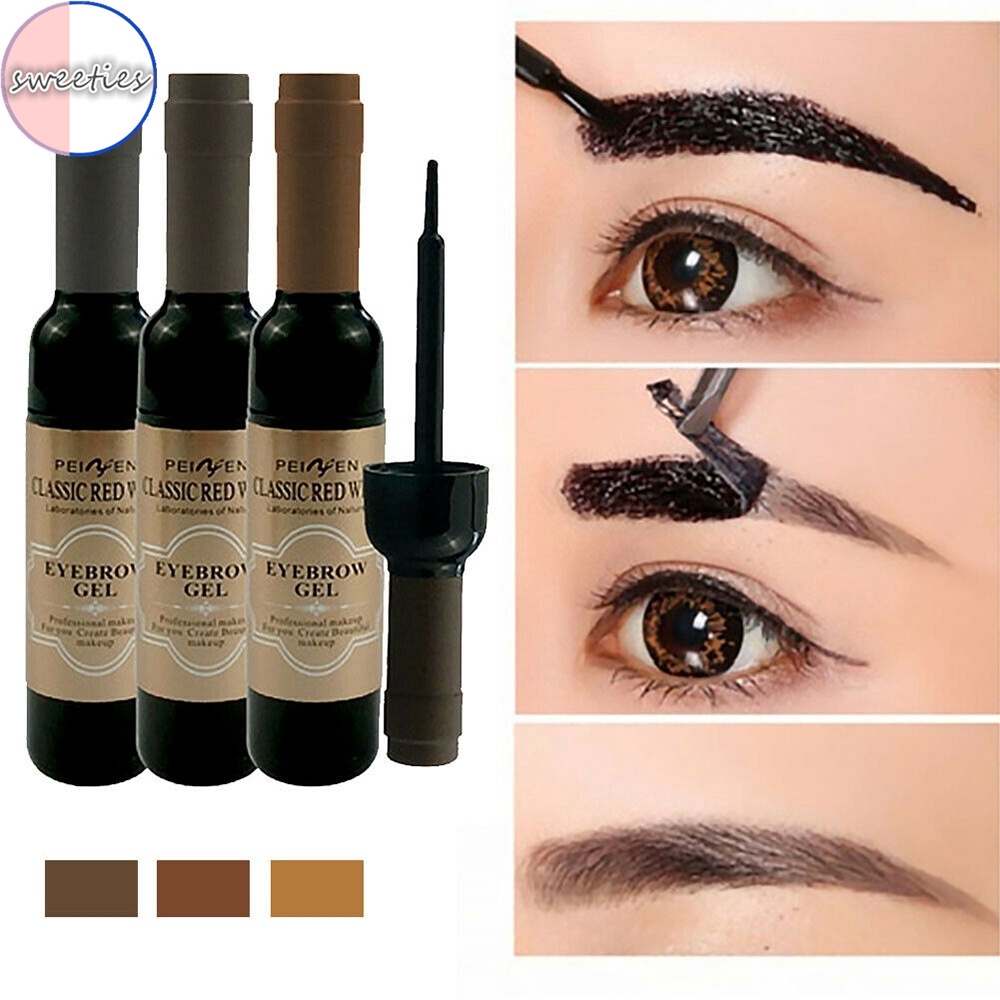 Gel Xăm Lông Mày Dạng Lột Kháng Nước Lâu Trôi 6ml Màu Đen / Cà Phê / Xám