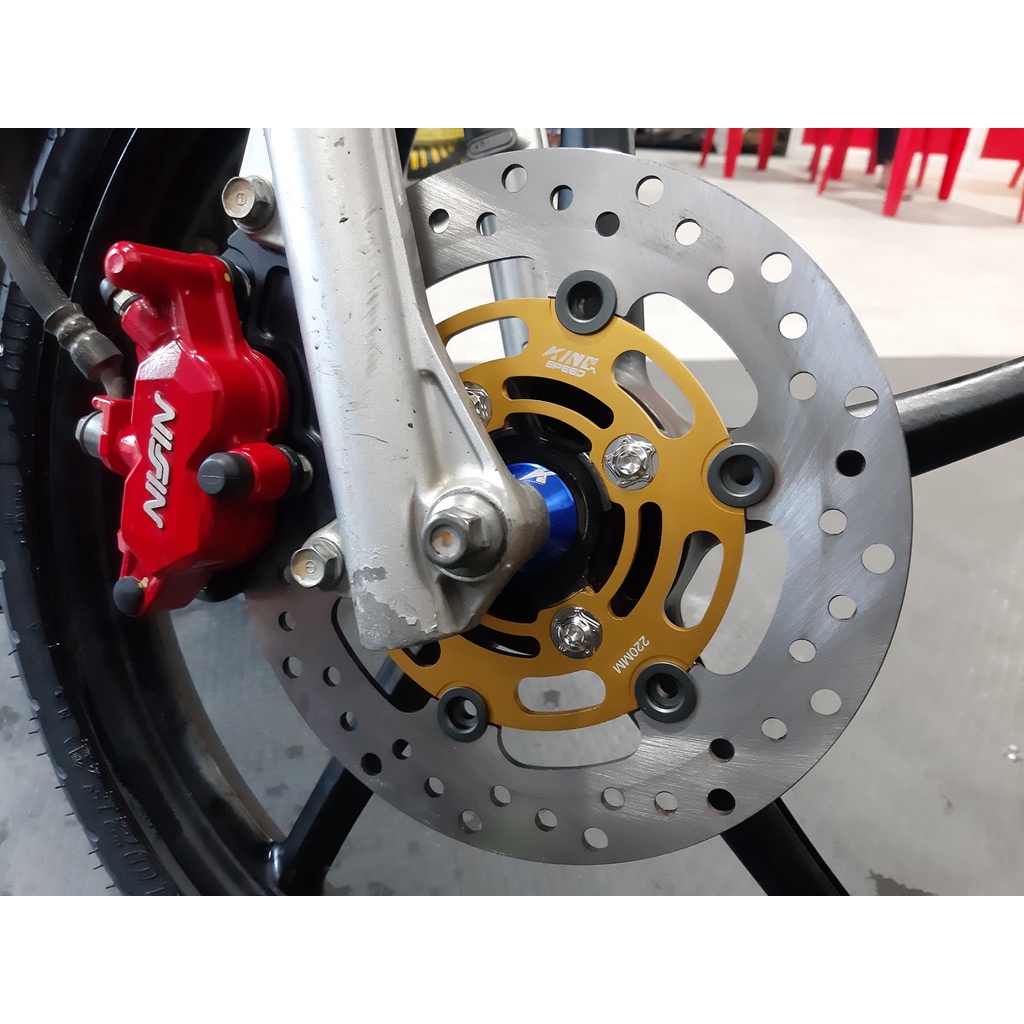 Đĩa thắng KingSpeed Moto 3 size 220mm cho AB cũ, Wave, Exciter 135, Sirius (070682)