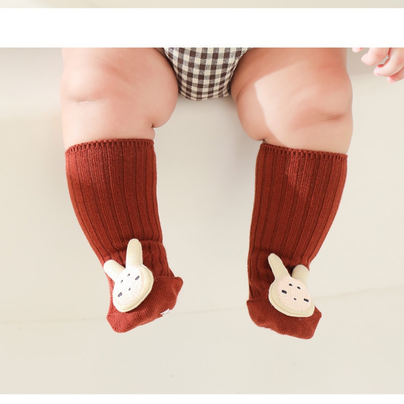 Vớ Cotton Chống Trượt In Họa Tiết Hoạt Hình Dễ Thương Cho Bé Sơ Sinh Từ 0-3 Tuổi
