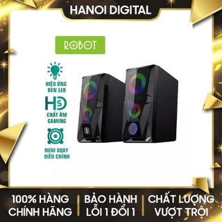 Loa Game Máy Tính ROBOT RS200 Hiệu Ứng Đèn LED - Âm Thanh HD Chất Lượng Cao - BẢO HÀNH 12 THÁNG