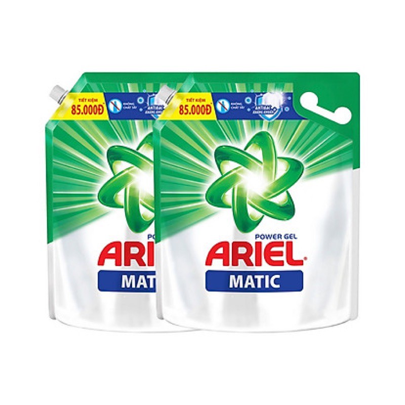 Combo 2Tui Nước Giặt Ariel Đậm Đặc Sạch Cực Nhanh 3,5kg(Xanh Lá)