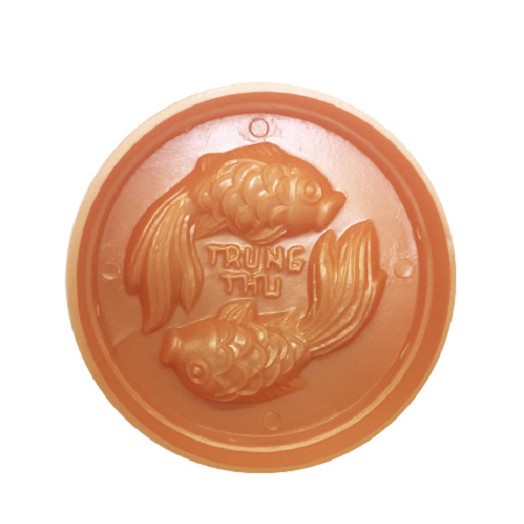 Khuôn đa năng nhấn xôi, nhấn bánh trung thu, bánh dẻo 250 gram hình 2 con cá