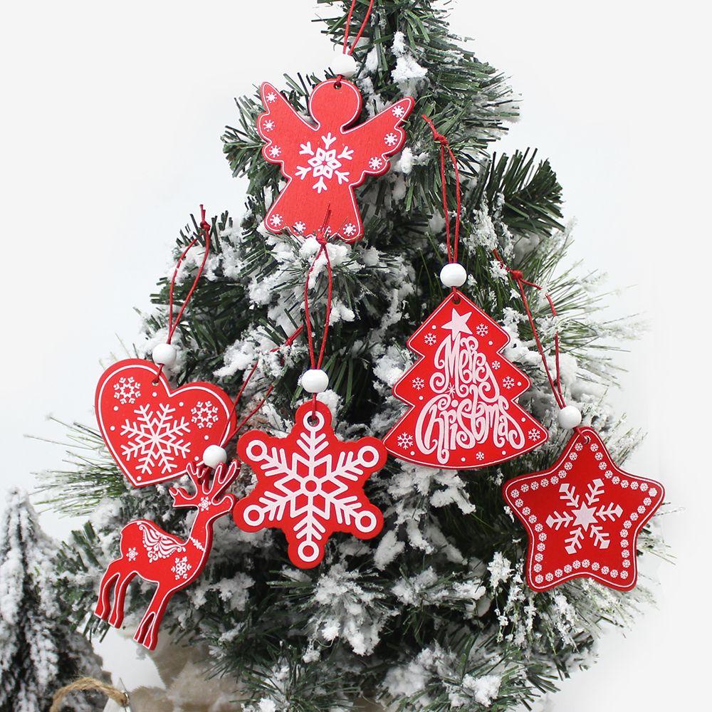 Set 10 Bông Tuyết / Nai Sừng Tấm Trang Trí Cây Thông Noel