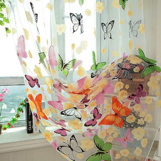 Rèm Cửa Mỏng Họa Tiết Bươm Bướm