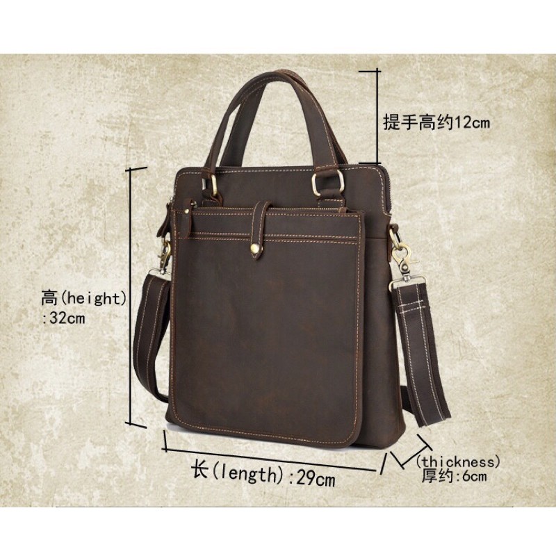 TÚI DA BÒ A4 DÁNG ĐỨNG ( BẢO HÀNH DA TRỌN ĐỜI SẢN PHẨM) | BigBuy360 - bigbuy360.vn