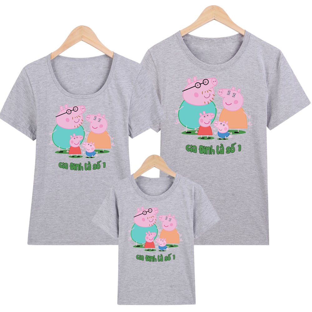 Áo Thun Gia Đình PEPPA PIG M06-Thương Hiệu YANO