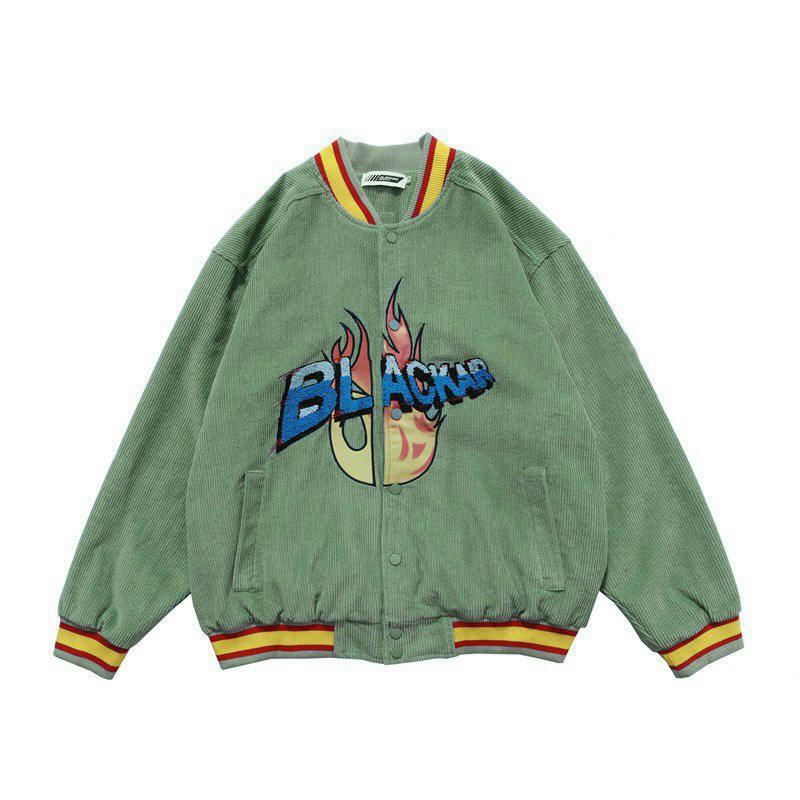 áo khoác bomber chất nhung dày dặn áo khoác bóng chày dành cho nam nữ form rộng phong cách ulzzang VN02 | BigBuy360 - bigbuy360.vn