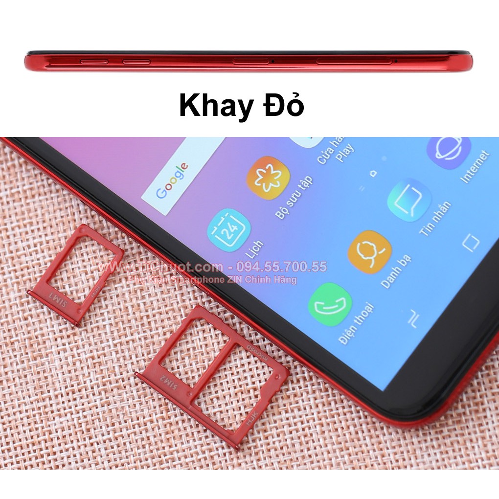 [Chính Hãng] Khay sim Samsung J4 Plus/ J6 Plus ZIN