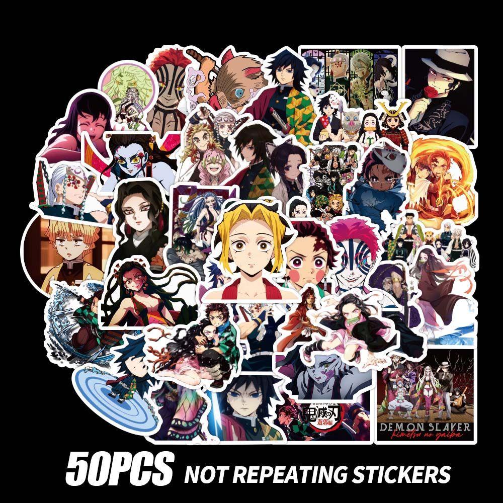 Sticker Anime Demon Slayer Dán Trang Trí Sổ Tay DIY