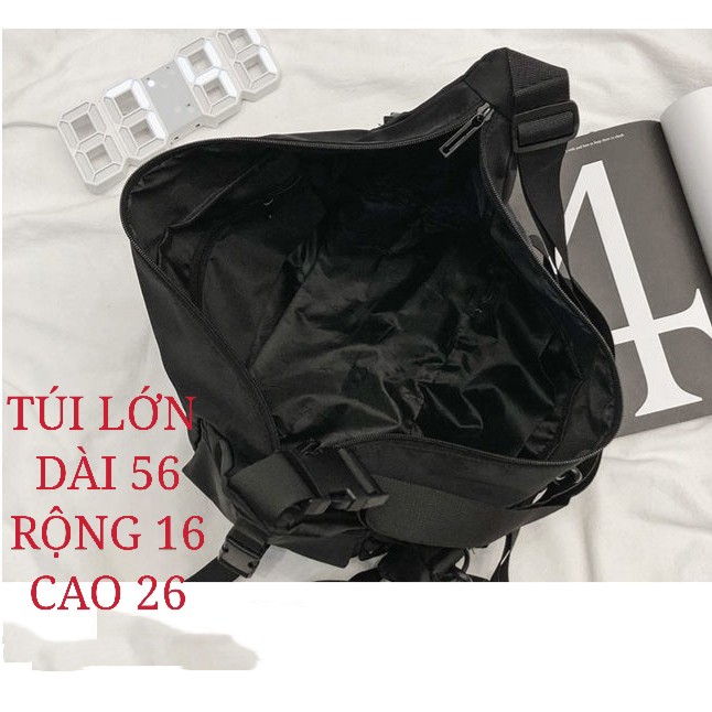 Túi Xách Đeo Chéo Nam Nữ 3in1 Cỡ Lớn Form To Rộng Phong Cách Unisex Streetwear E'mer 500 | BigBuy360 - bigbuy360.vn