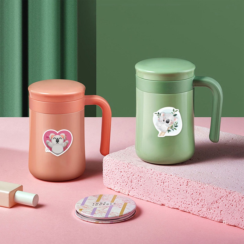 Tmdbyx Bộ 50 Miếng Dán Hình Gấu Koala Dễ Thương 100% Vinyl