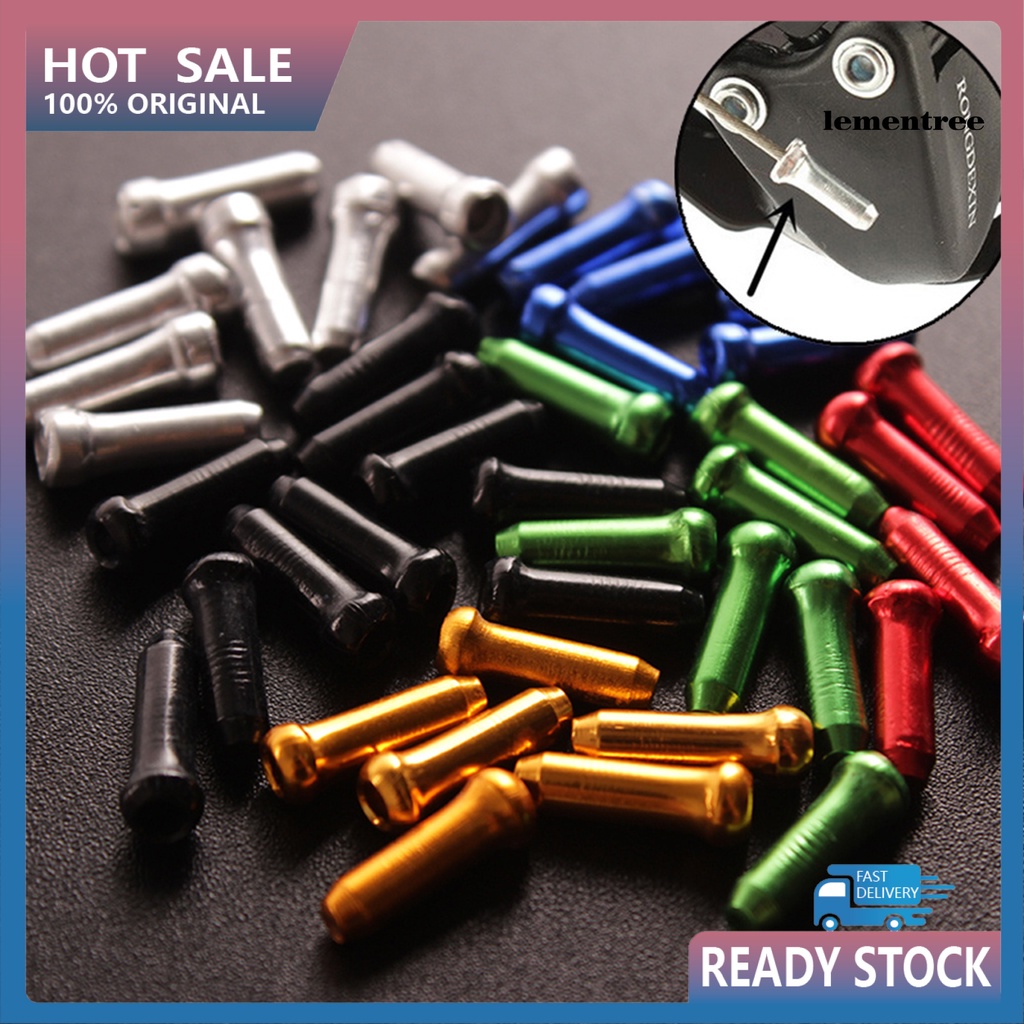 Bộ 200 Nắp Đậy Dây Cáp Xe Đạp Bằng Hợp Kim Nhôm Nhiều Màu Chống Mòn