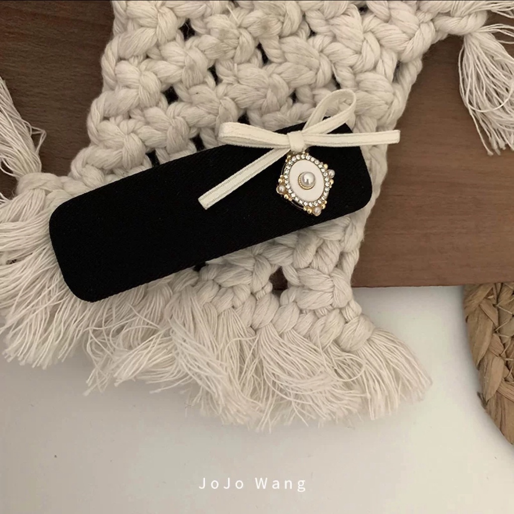 Kẹp Tóc Mái Đính Ngọc Trai Giả Cao Cấp Thời Trang Theo Phong Cách Pháp Cho Nữ