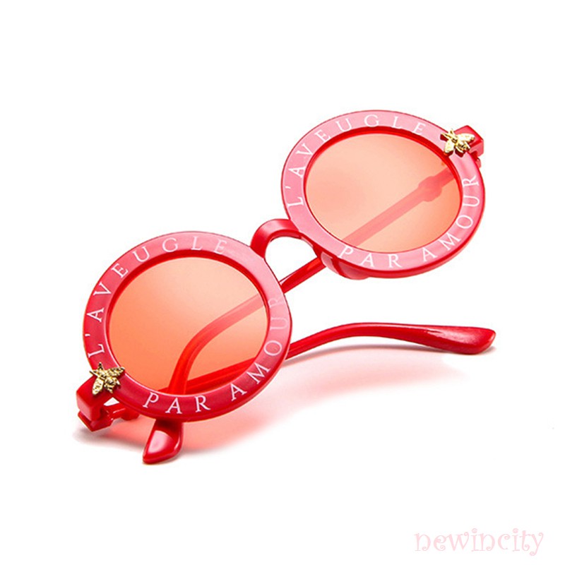 Kính mát gọng tròn thời trang mùa hè dành cho bé trai và bé gái