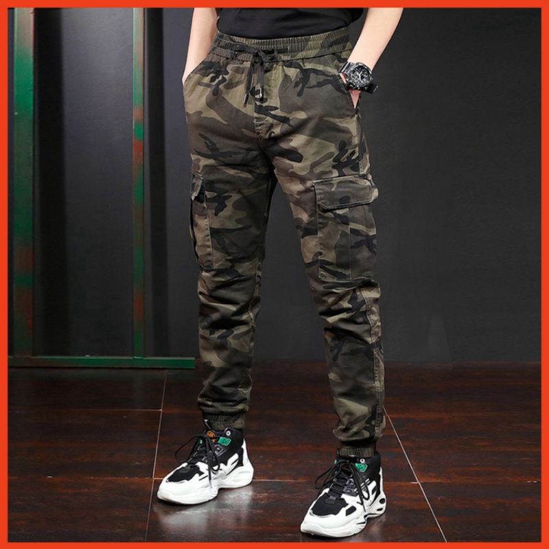 Quần jogger kaki rằn ri nam và nữ , quần lính nam nữ túi hộp loại 1