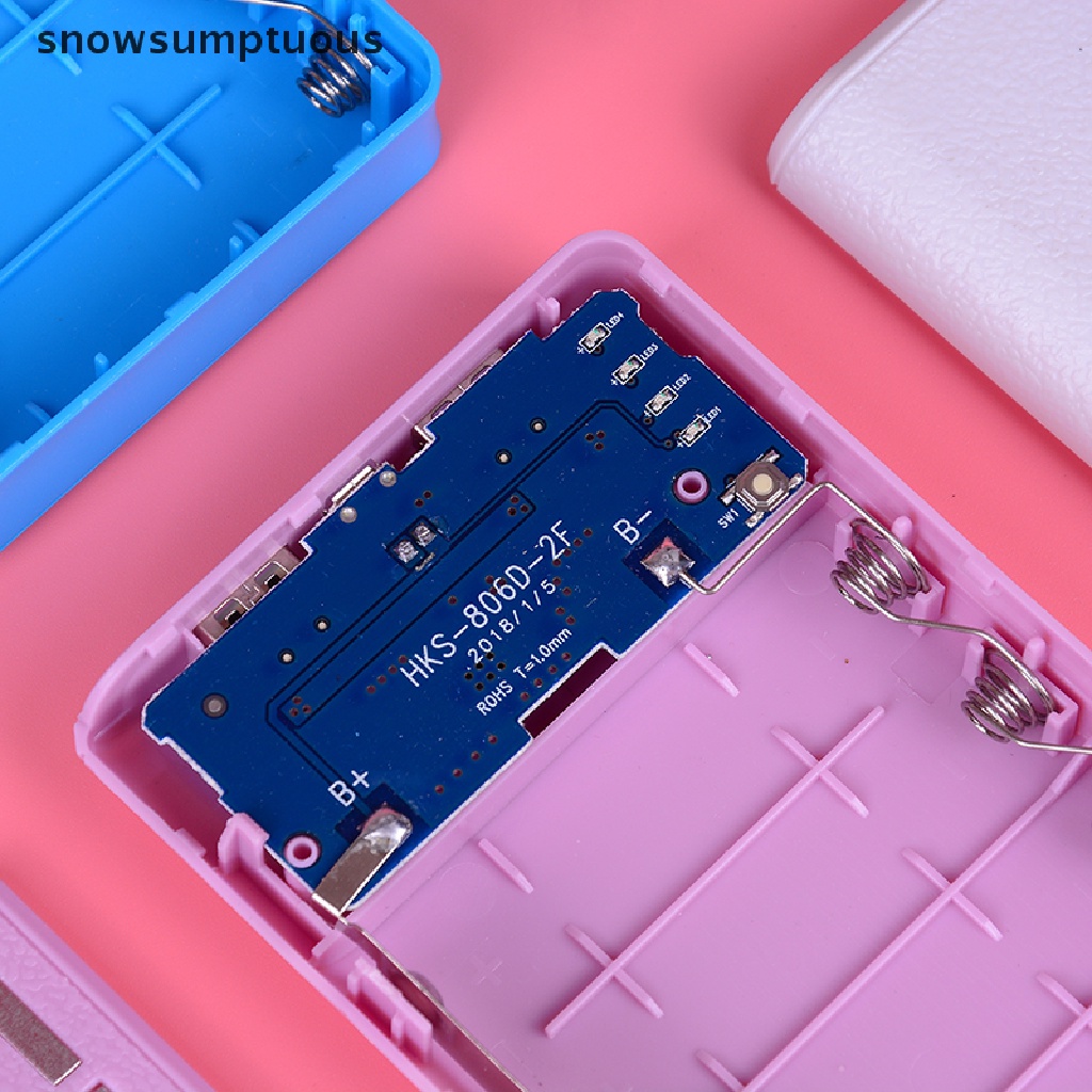 Bộ Hộp Pin Dự Phòng Tự Lắp Ráp Sức Chứa 6 Pin 18650 2000Mah usb Kép Tiện Dụng