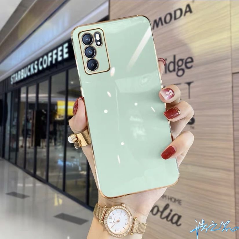 Ốp Điện Thoại Silicon Mềm Kết Cấu Sang Trọng Bảo Vệ Cho OPPO A16 Reno 6 6Z 2022