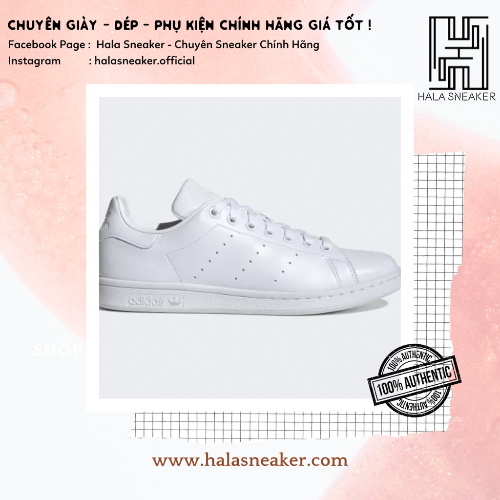 Giày Adidas Chính Hãng Stan Smith All White FX5500- Gót Hologram FX7521 - Diamond EE8483-Chuẩn Auth- halasneaker.com