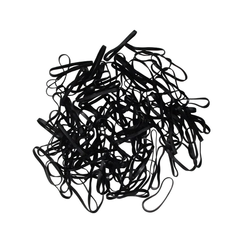 Daiso Thun Buộc Tóc Không Rối Size M Màu Đen(100 Cái)