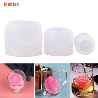 1 Khuôn Silicone Làm Đá Hình Hoa Hồng 3d