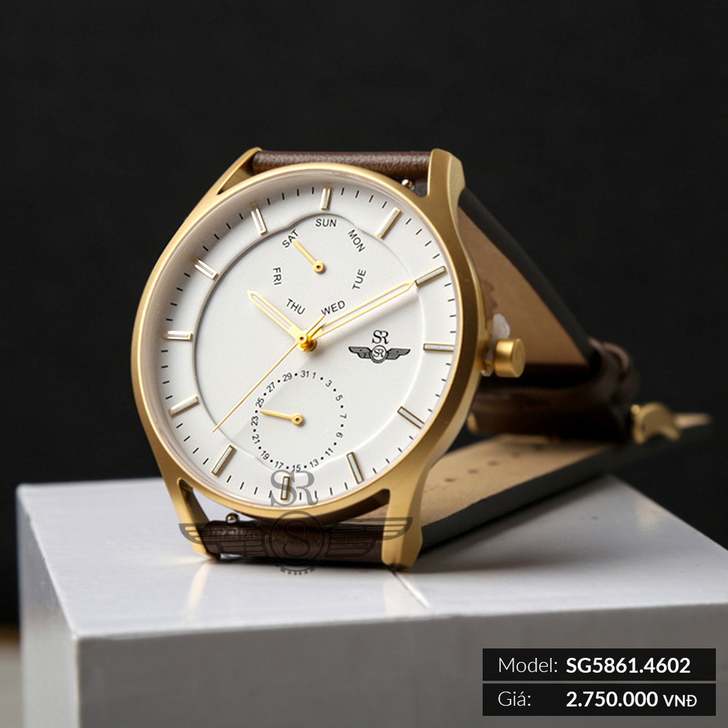 Đồng hồ nam Sunrise SRWATCH SG5861.4602 trắng