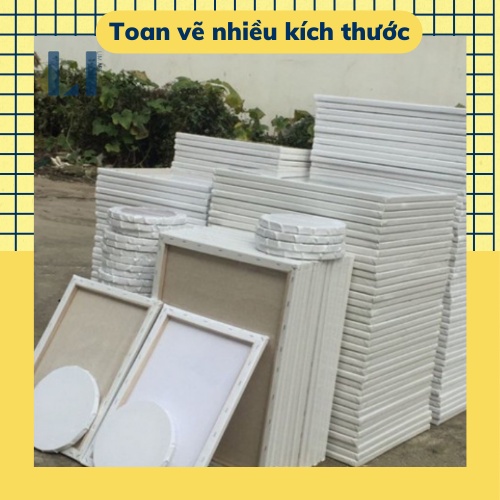 Toan vẽ tranh căng sẵn vải canvas LIM Art - Toan vẽ canvas khung gỗ nhiều kích cỡ