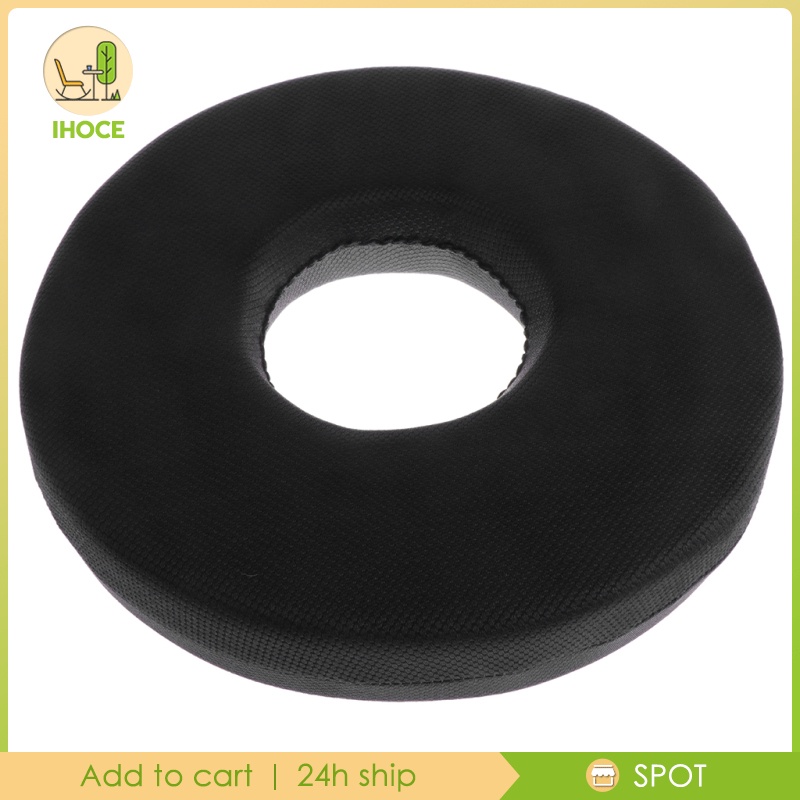 Đệm Ngồi Hình Bánh Donut Bằng Cao Su Non Thoải Mái Hỗ Trợ Giảm Đau Cho Người Bệnh Trĩ/Văn Phòng/Nhà Cửa/Xe Hơi