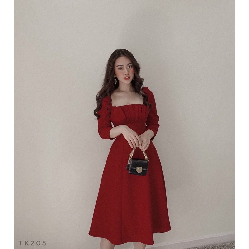 Đầm dự tiệc ❤️Hình thật 100%❤️Đầm dự tiệc tay lửng xếp li ngực | BigBuy360 - bigbuy360.vn