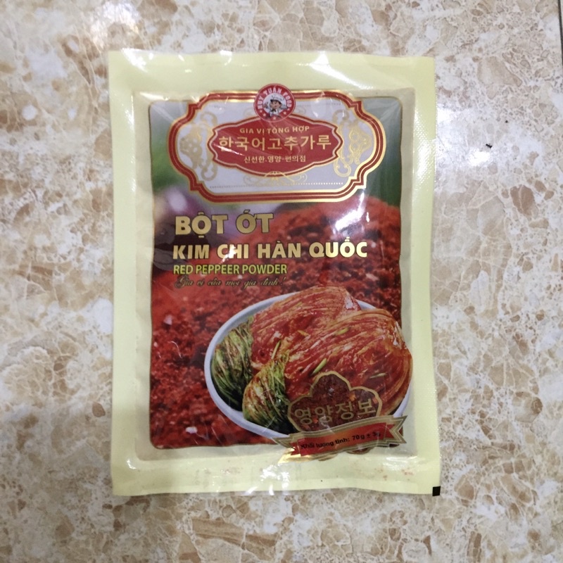 Bột Ớt Kim Chi Hàn Quốc Gói 70g(rẻ nhất)