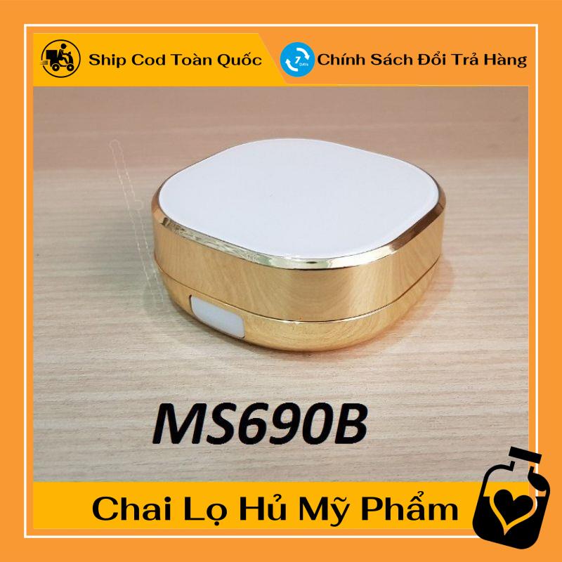 Hộp Phấn Cushion Viền Vàng,Hồng 15g chiết mỹ phẩm , phụ kiện du lịch , phụ kiện du lịch