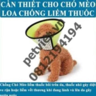 Loa Chống Liếm Thuốc cho chó mèo dưới 7kg