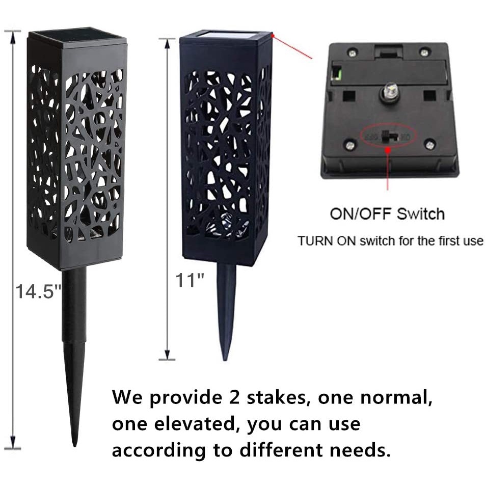 Đèn Led Năng Lượng Mặt Trời Thiết Kế Đục Lỗ Độc Đáo Trang Trí Sân Vườn