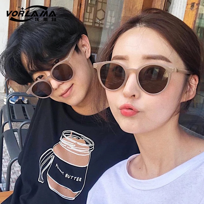 Kính mát nam nữ gọng tròn phong cách Hàn Quốc