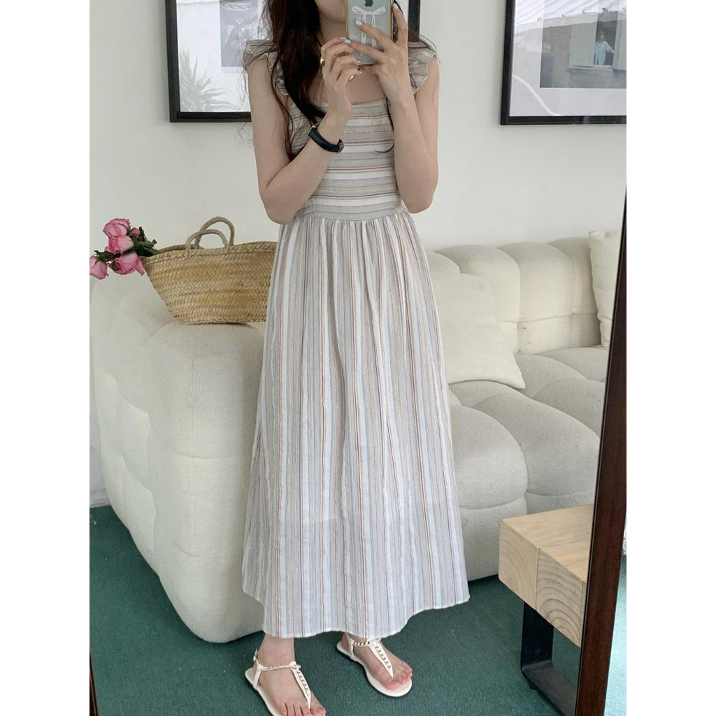 Đầm Sát Nách Kẻ Sọc Mùa Hè Phong Cách Mới 64226
